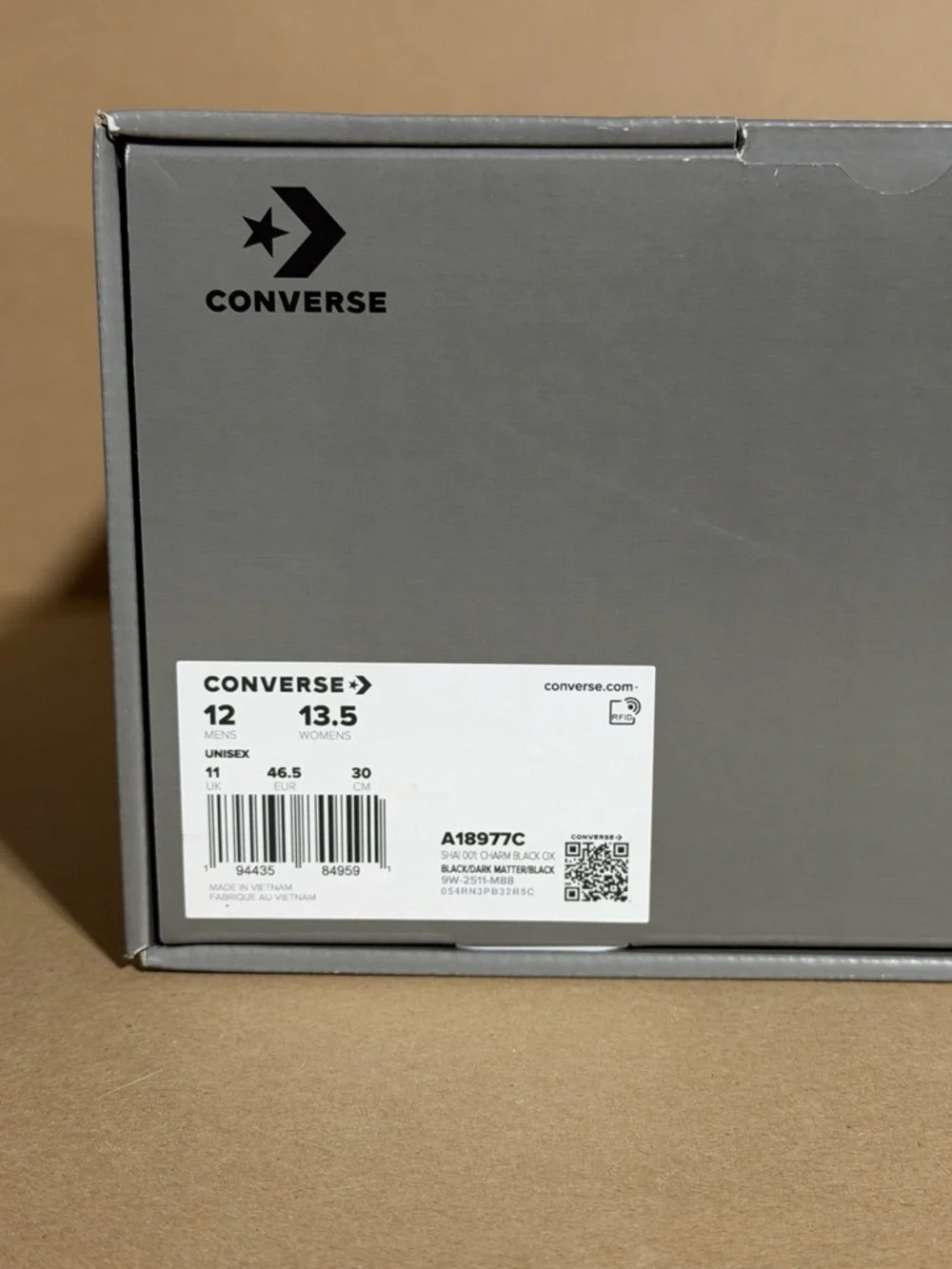 Converse SHAI 001 Charm Black A18977C Size 12 DS SGA Sneakers - Picture 11 of 11